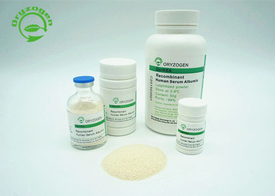 99% Purity Recombinant HSA Derived From Rice Same Sequence As Plasma HSA